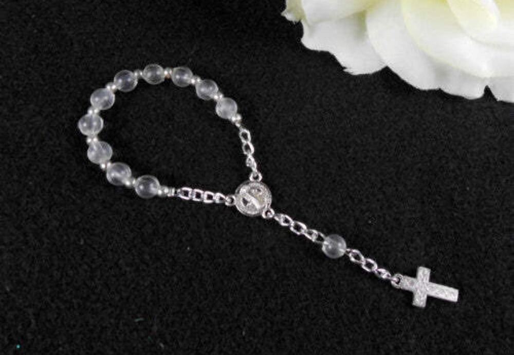 1780 Jenly Favors 5" 6MM Round Beads Rosary Pink Beads